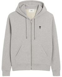 Ami Paris - De Coeur Cotton Hoodie - Lyst