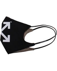 Off-White c/o Virgil Abloh - Off-weiße Masken Maske Männer Baumwolle schwarz - Lyst