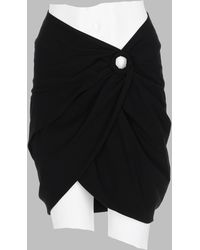Isabel Marant - Draped Mini Skirt With Circular Ring Detail - Lyst