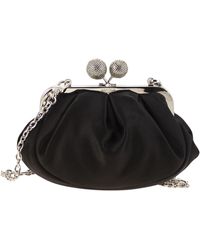 Weekend by Maxmara - Emmy Small Satin Pastry Bag With Rhinestones - Lyst