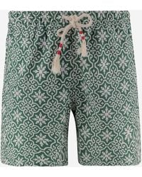 Mc2 Saint Barth - Nylon Swimsuit With Patterned Print - Lyst