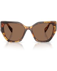 Prada - Zonnebril Pr19 Zs 14 L06 B Honing Schildpad/donkerbruin Dames - Lyst