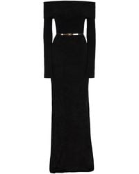 Elisabetta Franchi - Carpet Chenille Dress With Belt - Lyst