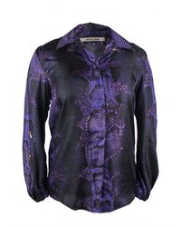 Roberto Cavalli - Overhemd Paars - Lyst