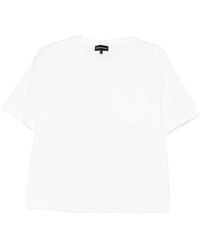 Emporio Armani - Logo Cotton T-Shirt - Lyst