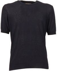 Kangra Cashmere - Girocollo M/Manica Rasata Calata - Lyst