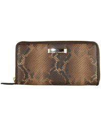Save 42% Womens Accessories Wallets and cardholders Class Roberto Cavalli Leather Marrone Calfskin Wallet in Brown 
