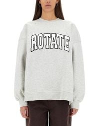 ROTATE BIRGER CHRISTENSEN - Roteer Birger Christensen Zwaar Katoen Sweatshirt - Lyst