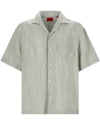 HUGO - Linen Shirt - Lyst