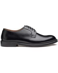 Doucal's - Doucal 's Scarpa Stringata Derby in Pelle Nera - Lyst