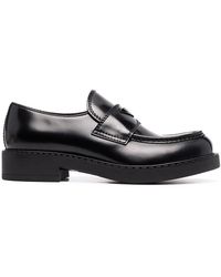 Prada - Loafer aus gebürstetem Leder - Lyst