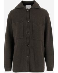 Allude - Anspielende Wolle und Kaschmir -Strickjacke anspielend - Lyst
