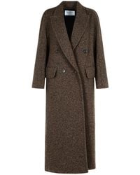 Max Mara - 'Arco 1234' Schokoladen -Wollmantel Schokoladen -Wollmantel - Lyst