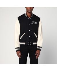 Amiri - Ivory Wool Blend Bomber Jacket - Lyst