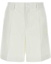 Valentino Garavani - Wool Blend Bermuda Shorts - Lyst