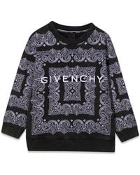 Givenchy - Crewneck Sweatshirt Patterned Print And Logo - Lyst