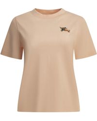 Burberry - "Knight Check" Crew-Neck T-Shirt - Lyst