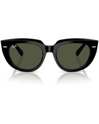 Ray-Ban - Sonnenbrille Rb2286 901/31 Doreen Schwarz/Grün G 15 Damen - Lyst
