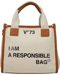V73 - Handbags Responsibility Bis Fabric/Leather - Lyst