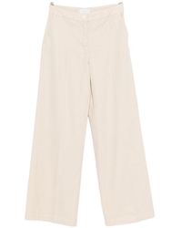 Via Masini 80 - Cotton Wide Leg Trousers - Lyst