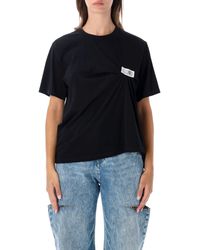 MM6 by Maison Margiela - Logo Patch Cotton T-Shirt - Lyst