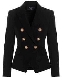 Balmain - Double-Breasted Wool Blazer - Lyst