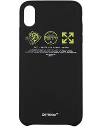 Off-White c/o Virgil Abloh - Porta Iphone Iphone Xs Max Uomo Pvc Nero - Lyst