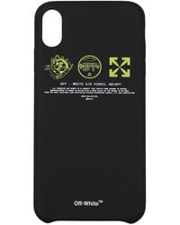 Off-White c/o Virgil Abloh - Porta Iphone Iphone Xs Max Uomo Pvc Nero - Lyst