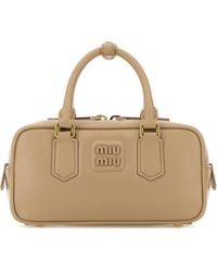 Miu Miu - Leather Arcadie Handbag - Lyst