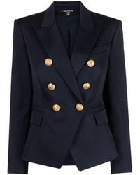 Balmain - Double-Breasted Wool Jacket - Lyst