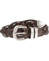 Alberto Luti - Gevlochten Leren Riem - Lyst