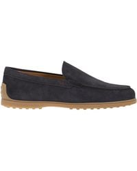 Tod's - Suede Leather Slipper Moccasin - Lyst