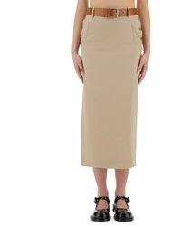 Moschino - "tailored Twist" Lange Rok - Lyst