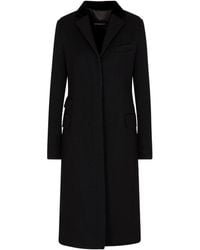Emporio Armani - Coats Blacks And Greys - Lyst