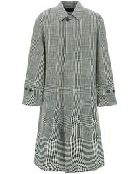Burberry - Houndstooth Car Coat mit - Lyst