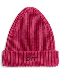 Off-White c/o Virgil Abloh - Cappello Beanie Con Logo - Lyst