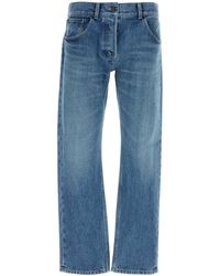 The Row - Straight Mid Rise Jeans - Lyst
