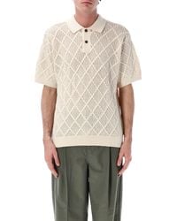 Obey - Eryk Textured Knit Polo - Lyst