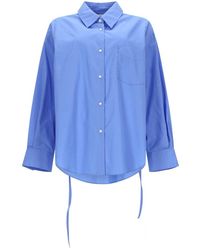 Aspesi - Shirt With Ties Cotton - Lyst