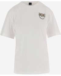 Pinko - Cotton T-Shirt - Lyst