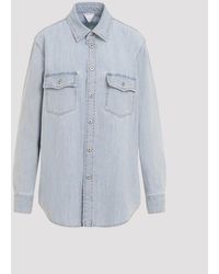 Bottega Veneta - Sky Bleached Oversize Denim Shirt - Lyst