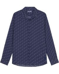 Vilebrequin - Organic Cotton Shirt With Micro Turtle Print - Lyst