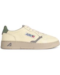 Autry - "Medalist Low" elfenbeinweiße Lear-Sneaker - Lyst
