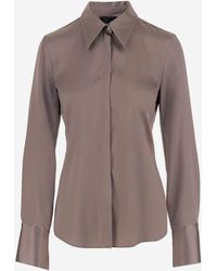 F.it - Stretch Silk Shirt - Lyst