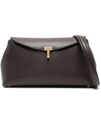 TOTEME - T-Lock Leather Clutch - Lyst