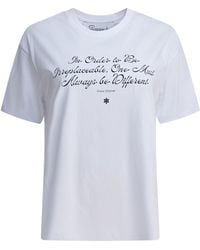 Semler - T-Shirt With Coco Chanel Citation T-Shirts - Lyst