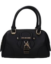 Love Moschino - Hou Van Moschino Handtassen Vrouwen Polyurethaan Zwart - Lyst