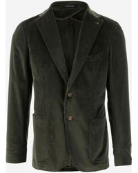 Tagliatore - Stretch Cotton Velvet Single Breasted Jacke - Lyst