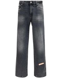 PDF - Jeans Met Grafische Patches - Lyst