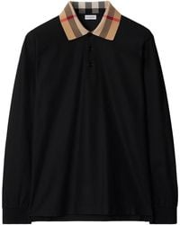 Burberry - Cotton Polo Shirt - Lyst